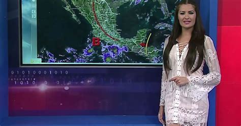 Naked Weather girl